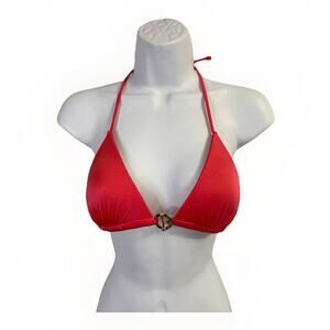 NWOT Victoria’s Secret Swim Essential Triangle Halter Bikini Top Black Size S